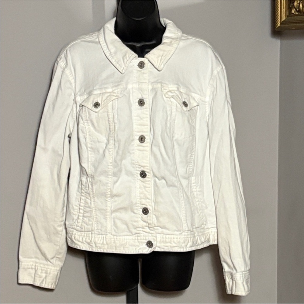 White Denim Jean Jacket XL